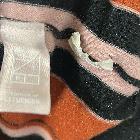 MinkPink RTR Stripe Batwing Brown & Black Sweater(Size Medium) - Picture 6 of 8